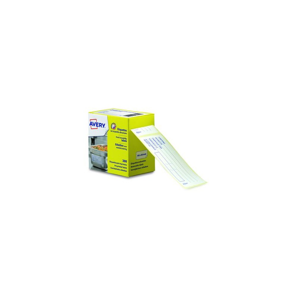 AVERY Etiquette de traçabilité alimentaire, 98 x 40 mm