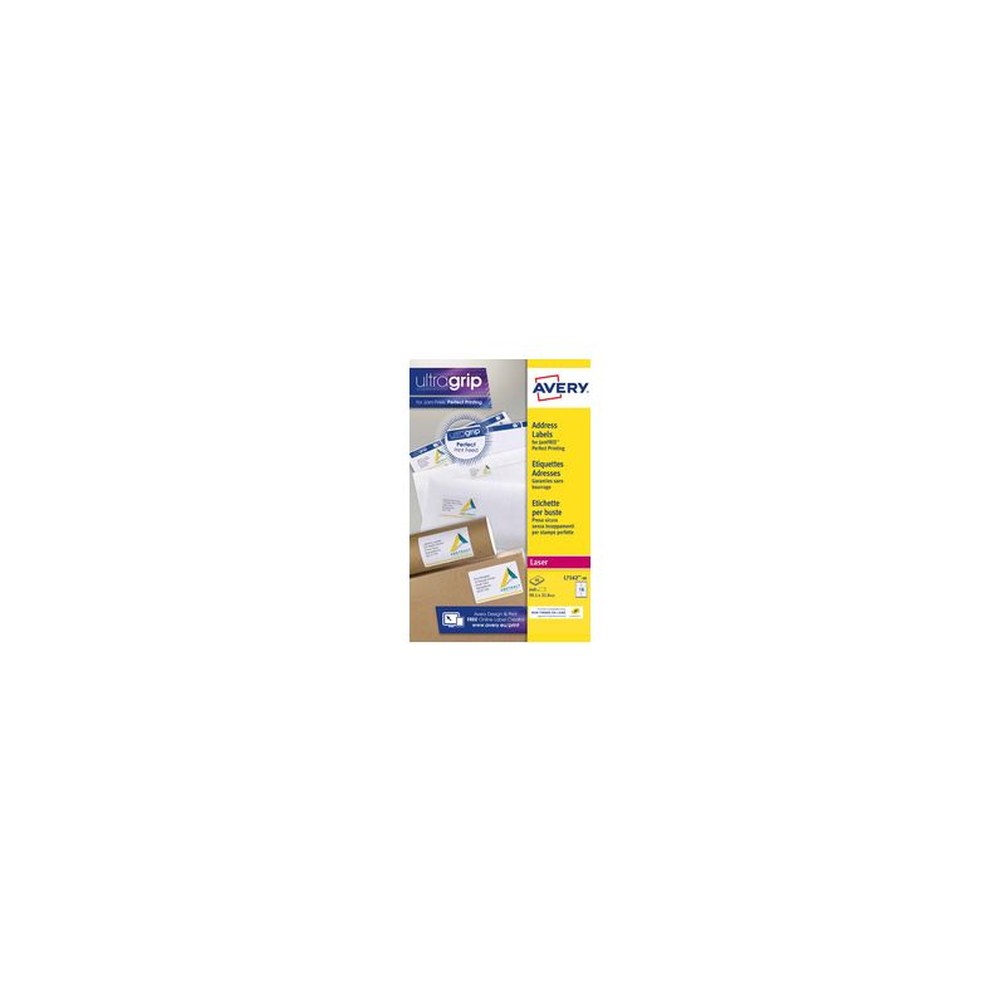 AVERY Etiquette d'adresse, 63,5 x 33,9 mm, blanc