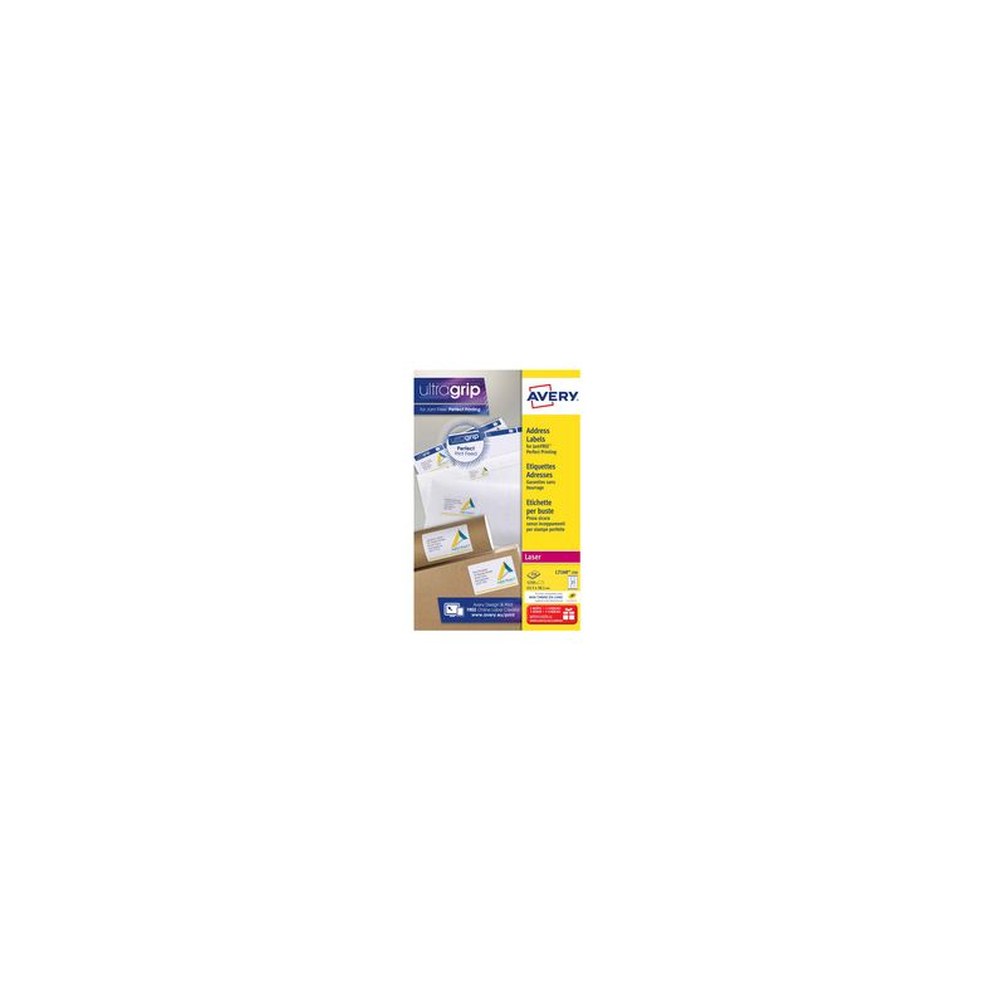 AVERY Etiquette d'adresse, 63,5 x 38,1 mm, blanc