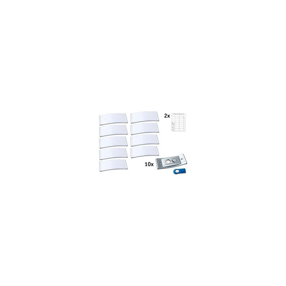 AVERY Zweckform Porte-nom, 80 x 34 mm, set de 10, argent