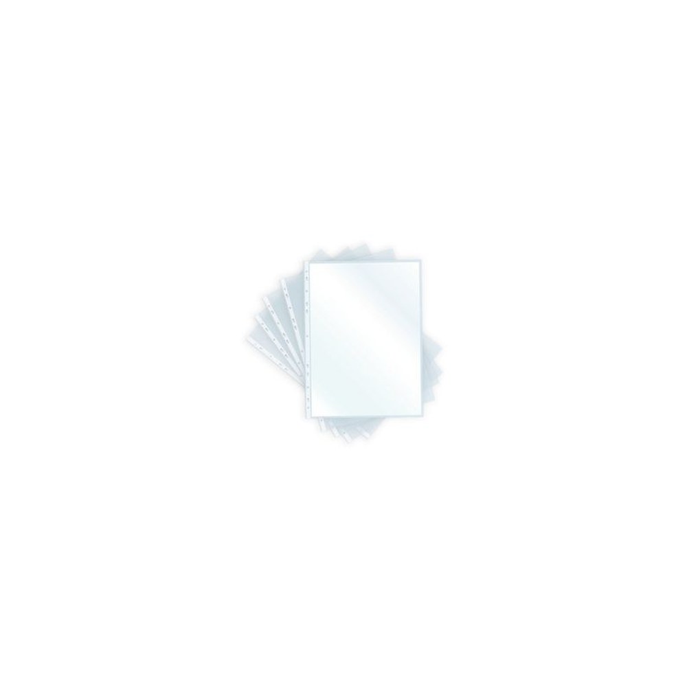 pavo Pochette perforée, A4, PP, 0,06mm, transparent brillant