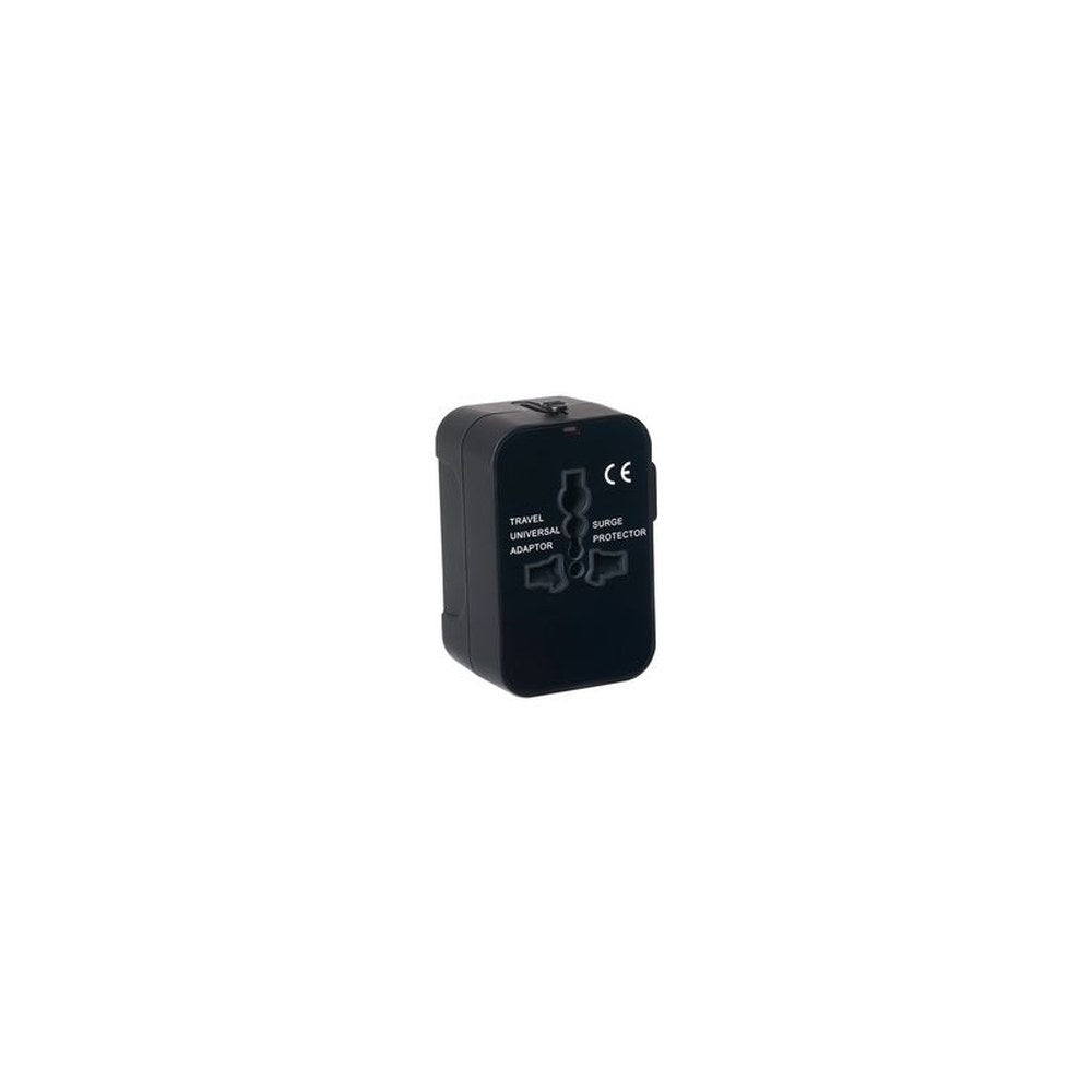 pavo Universal-Reisestecker (US/AU/EU/UK), schwarz