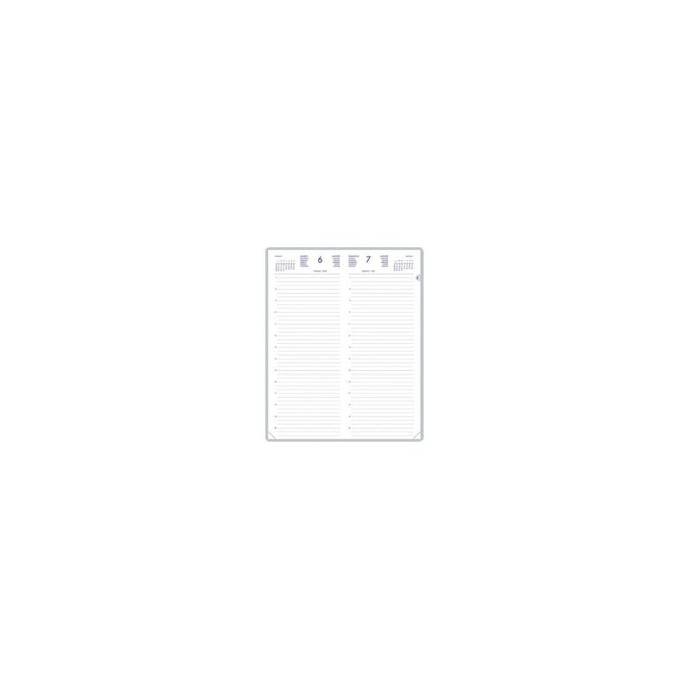LECAS Agenda journalier Long Travers 2027, 140 x 350 mm,noir