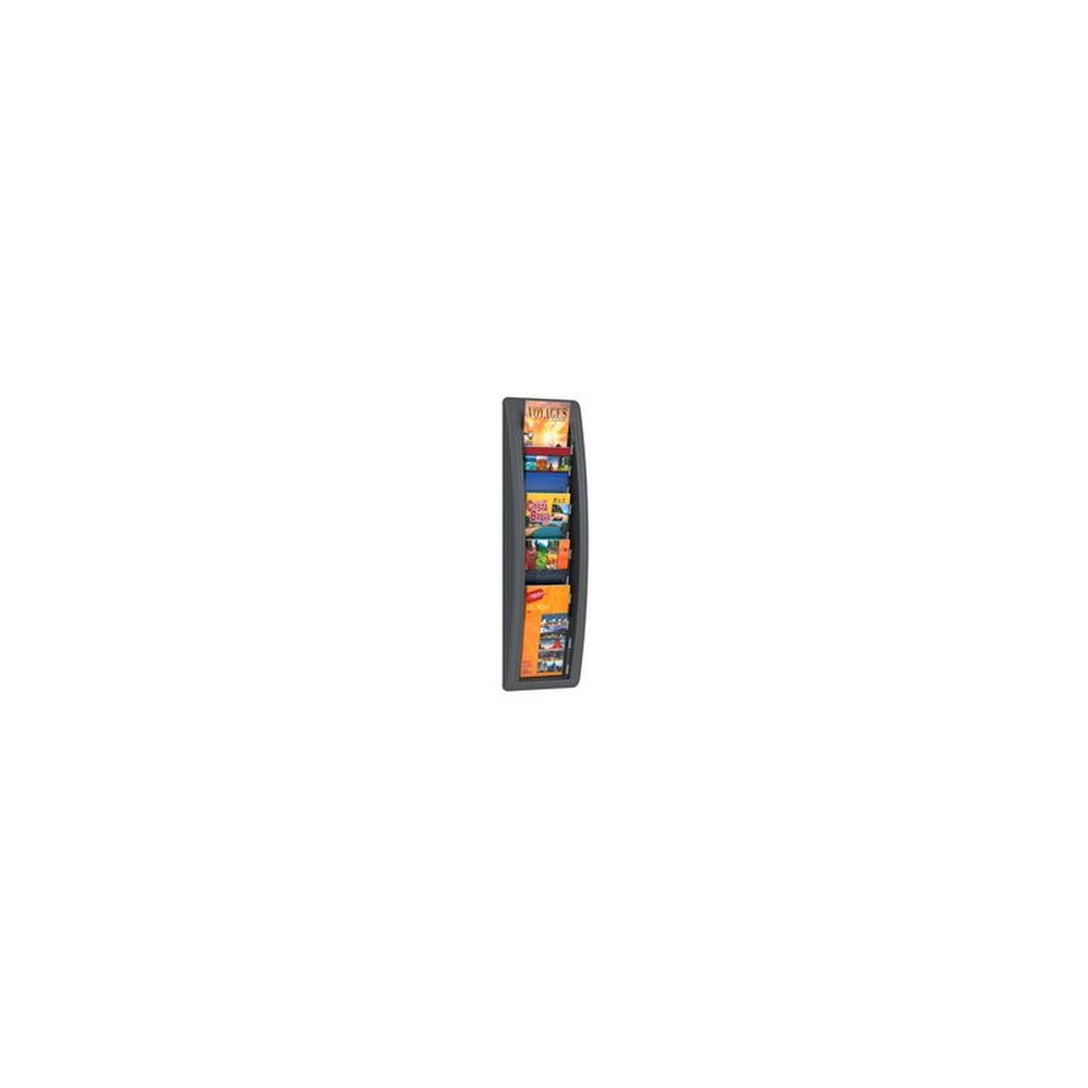 PAPERFLOW Porte-brochures mural Quick fit, 1/3 A4, anth