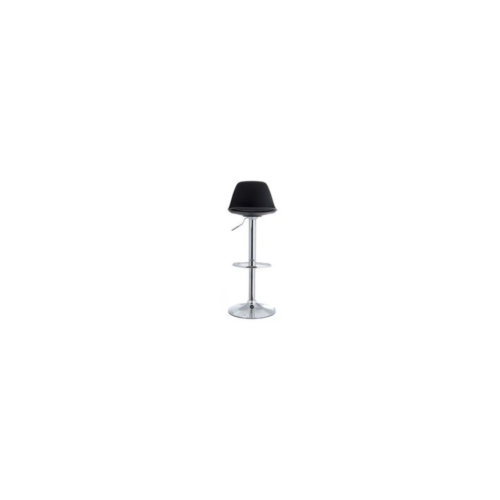 PAPERFLOW Chaise de bar "BOBBA", ensemble de 2, noir