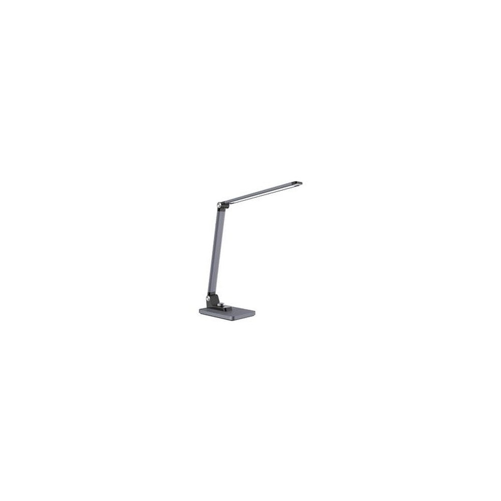 PAPERFLOW Lampe de table à LED JOA, socle, gris métallisé
