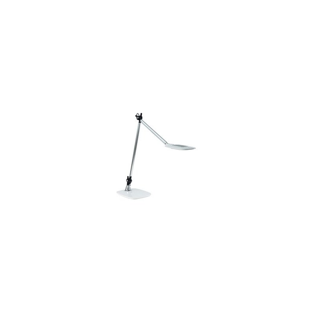 PAPERFLOW Lampe de table à LED JIM, socle, argent/blanc