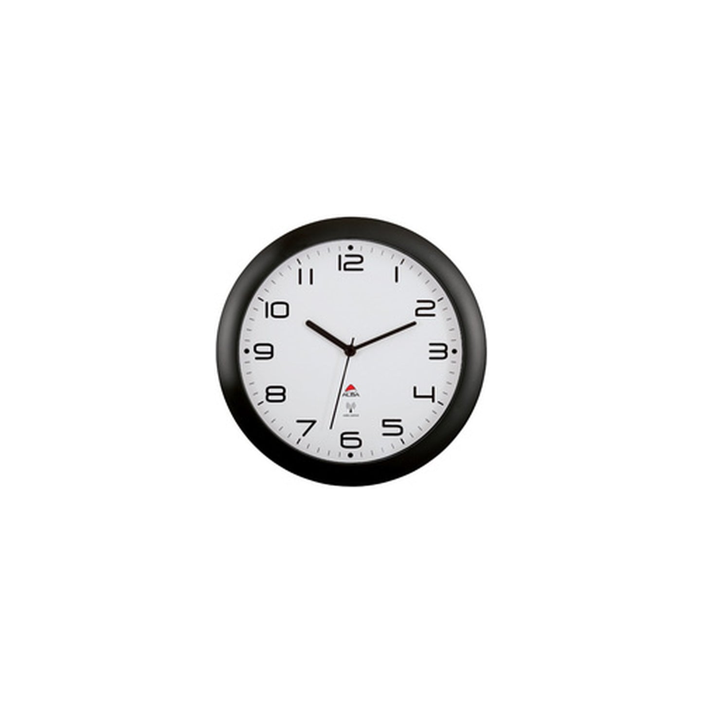 ALBA Horloge murale radiopilotée "HORNEWRC N", noir