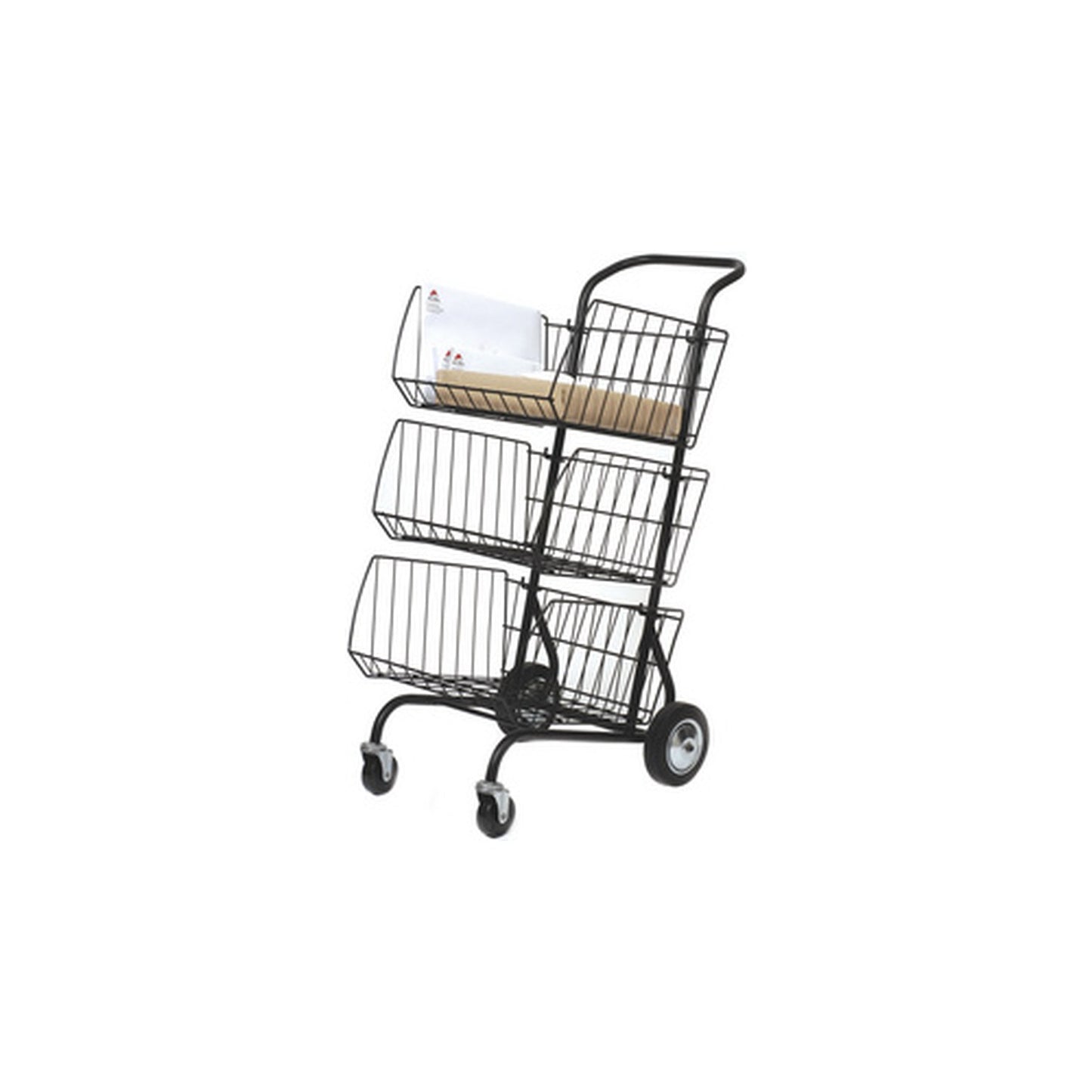 ALBA Chariot pour transport du courrier, en métal, noir