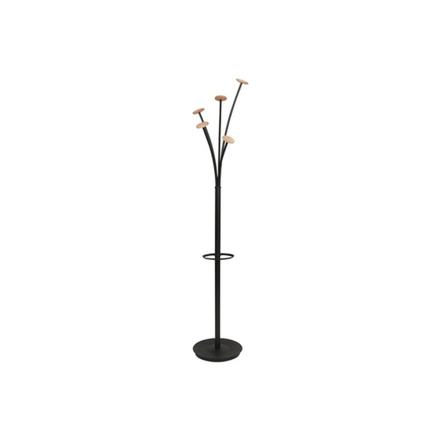 ALBA Portemanteau FESTIVAL, hauteur: 1.870 mm, noir/bois