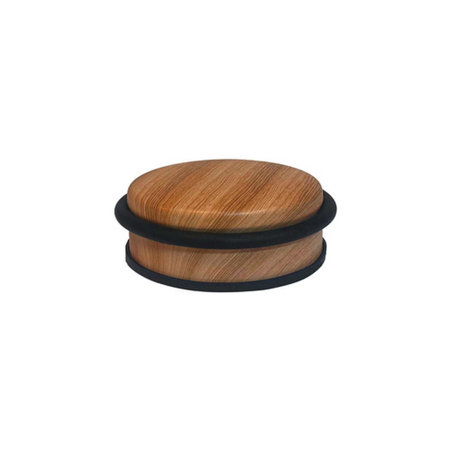 ALBA Butoir de porte, en acier, diamètre: 102 mm, effet bois