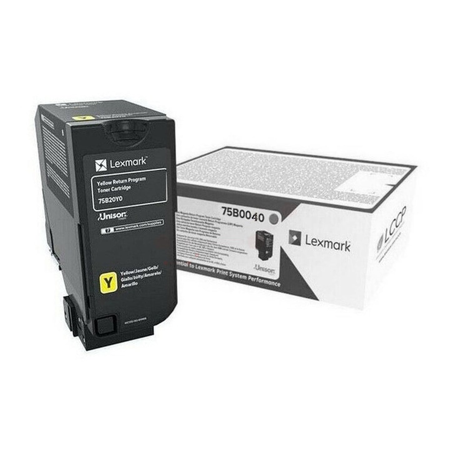 Toner d'origine Lexmark 75B0040 - jaune