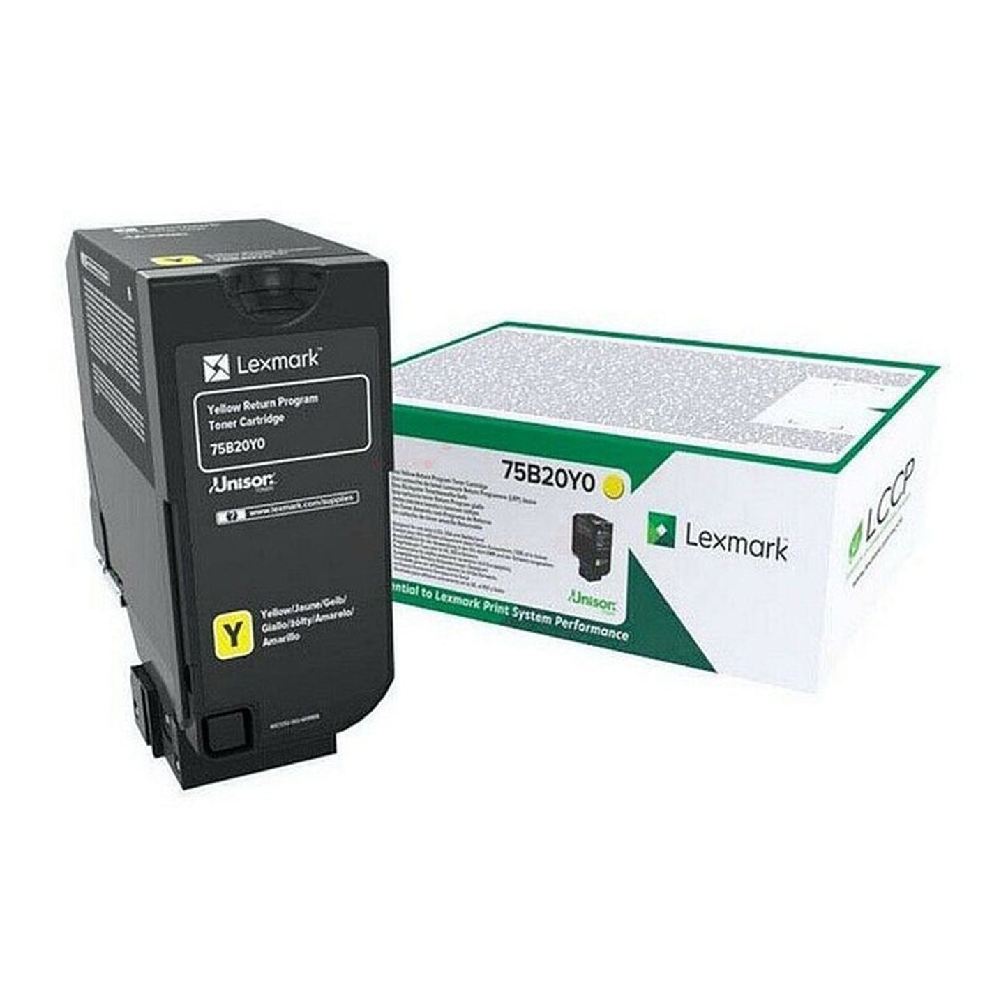 Toner d'origine Lexmark 75B20Y0 - jaune