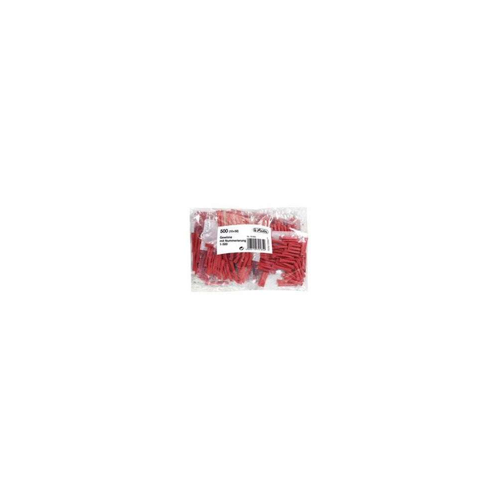 herlitz Billets gagnants, numérotés de 1-500, rouge