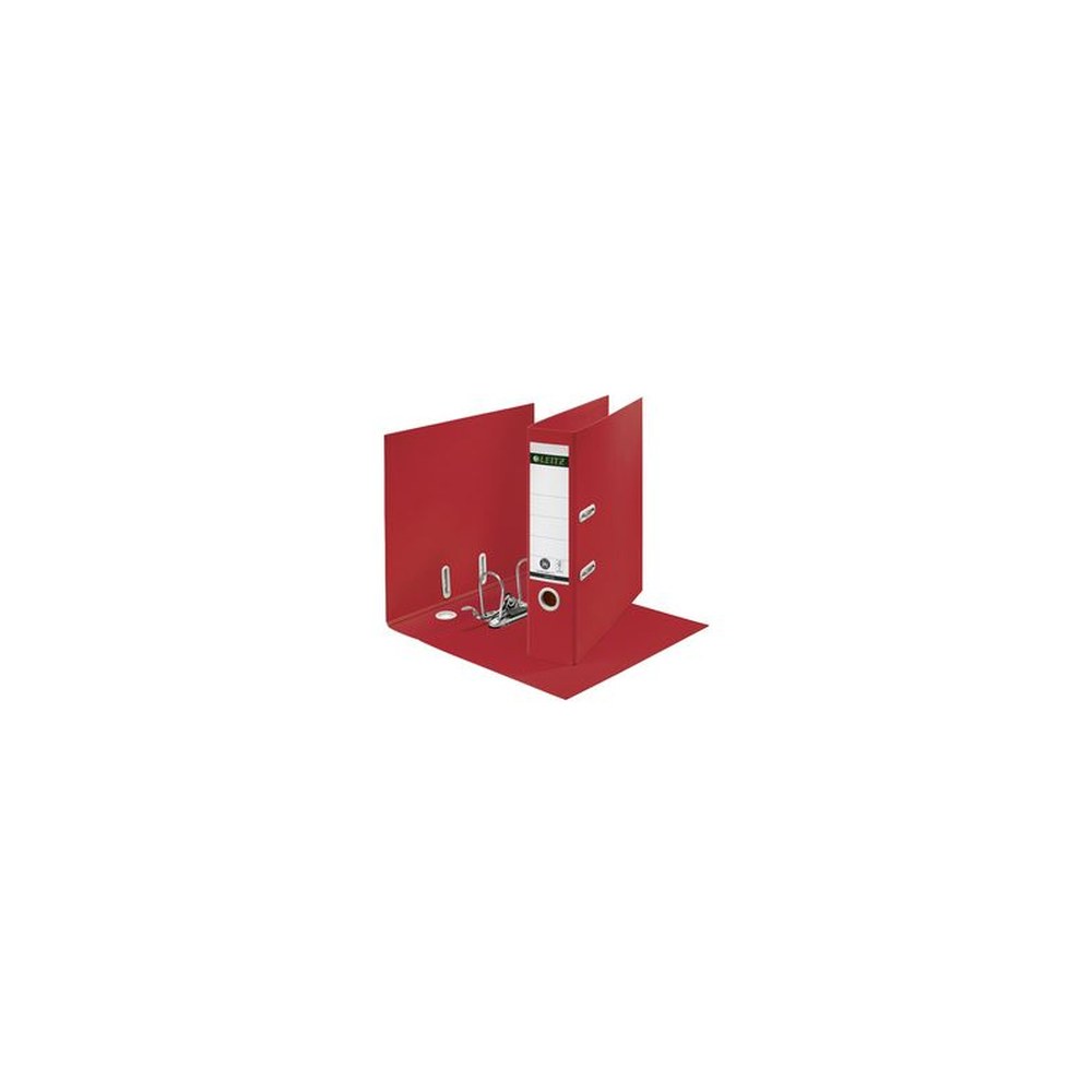 LEITZ Classeur Recycle, 180 degrés, 80 mm, rouge x10
