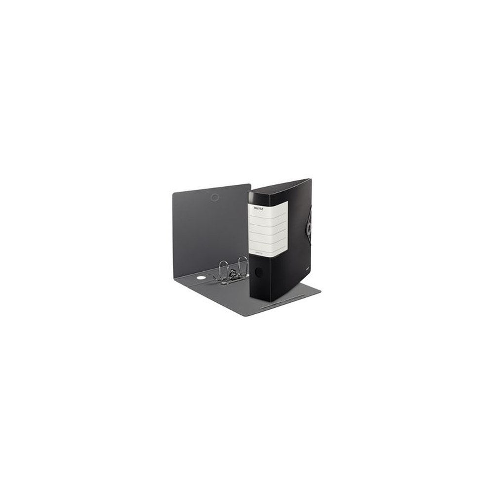 LEITZ Classeur Solide, 180 degrés, 82 mm, noir