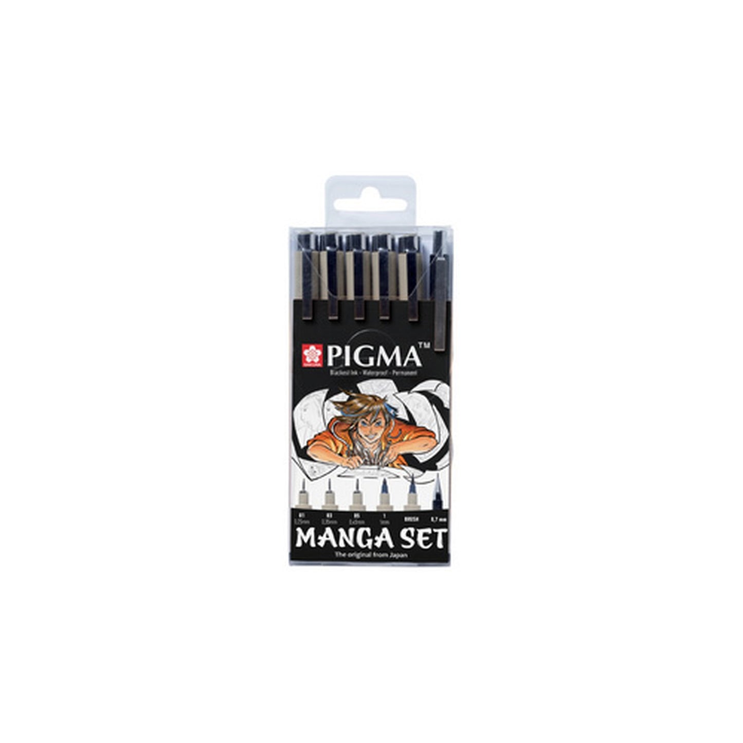 SAKURA Kit Manga PIGMA, étui de 6