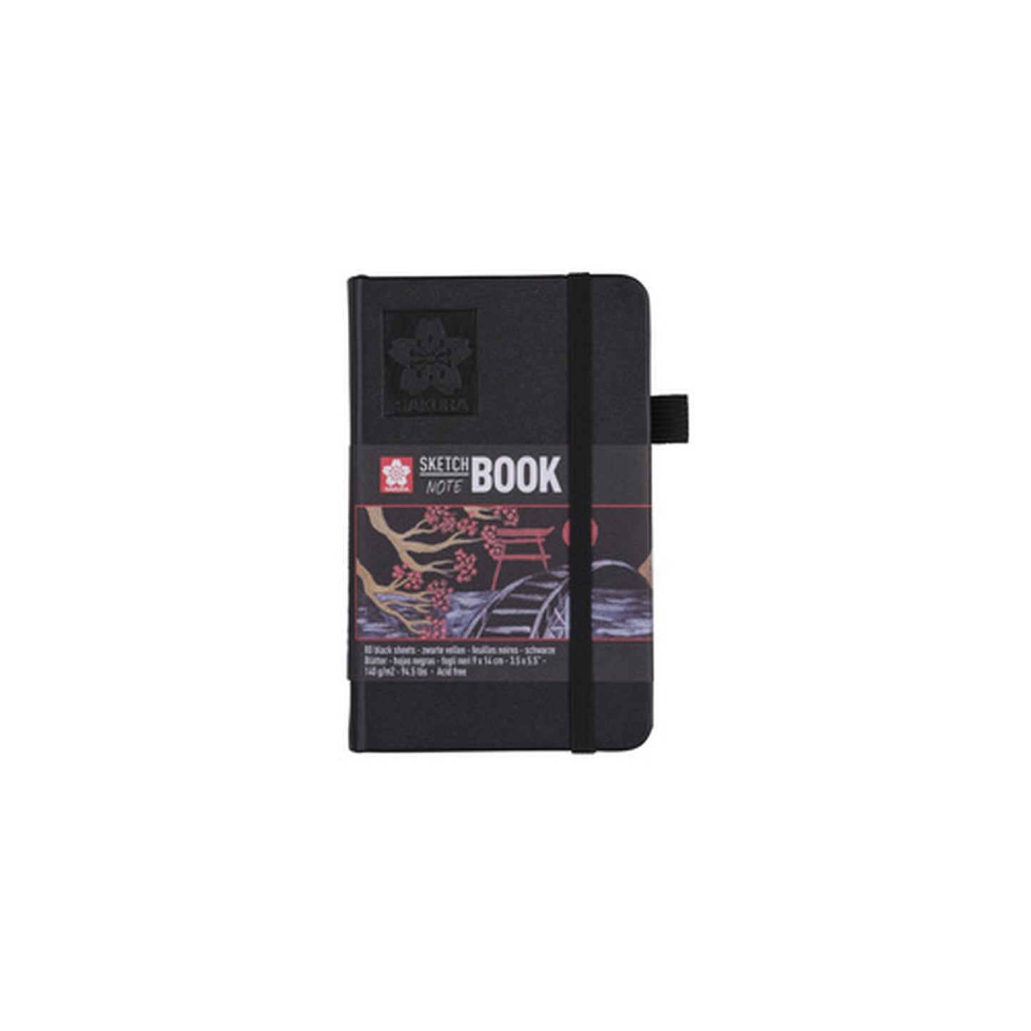 SAKURA Carnet de croquis, 130 x 210 mm, noir