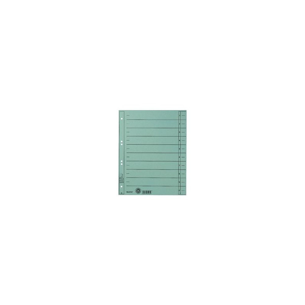 LEITZ Intercalaires, format A4 extra large,en carton manille