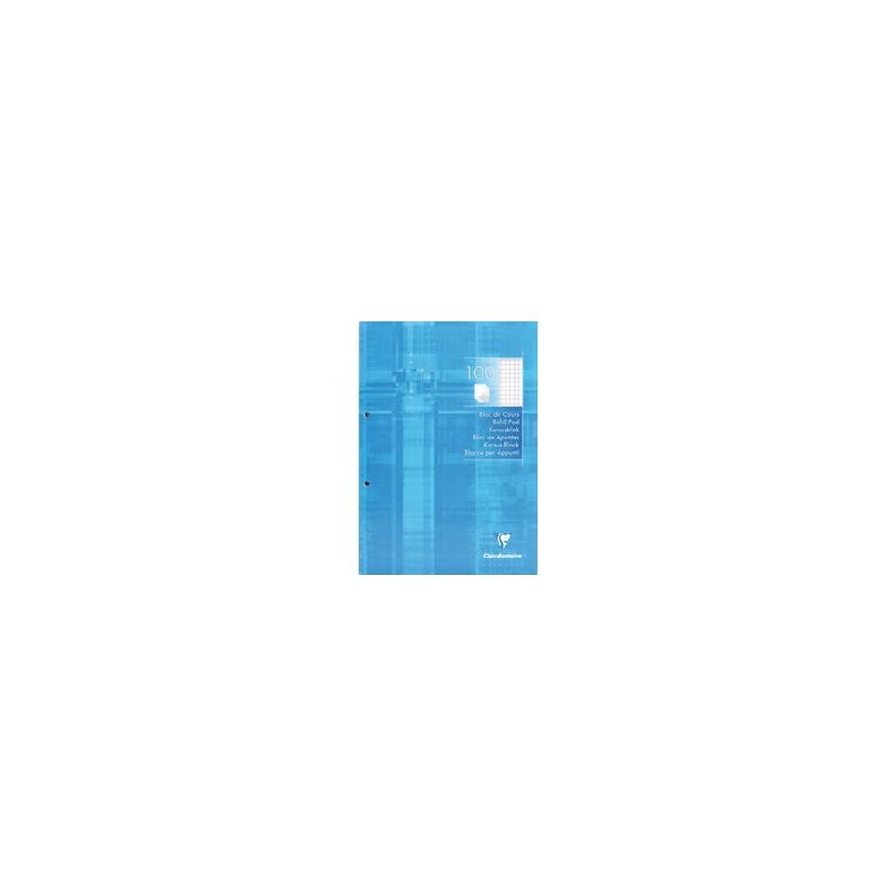 Clairefontaine Bloc de cours, A4, quadrillé 5x5, 200 pages