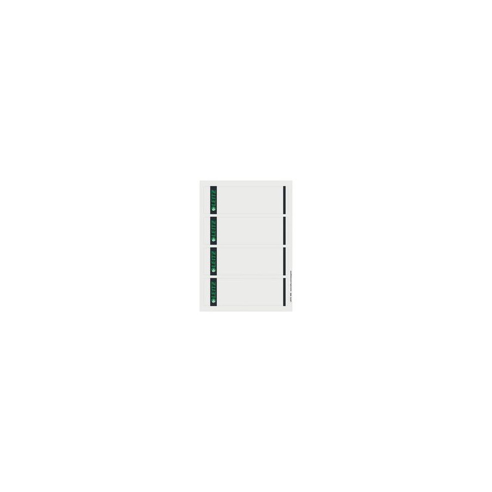 LEITZ Etiquette pour dos de classeur, 61 x 192 mm, gris