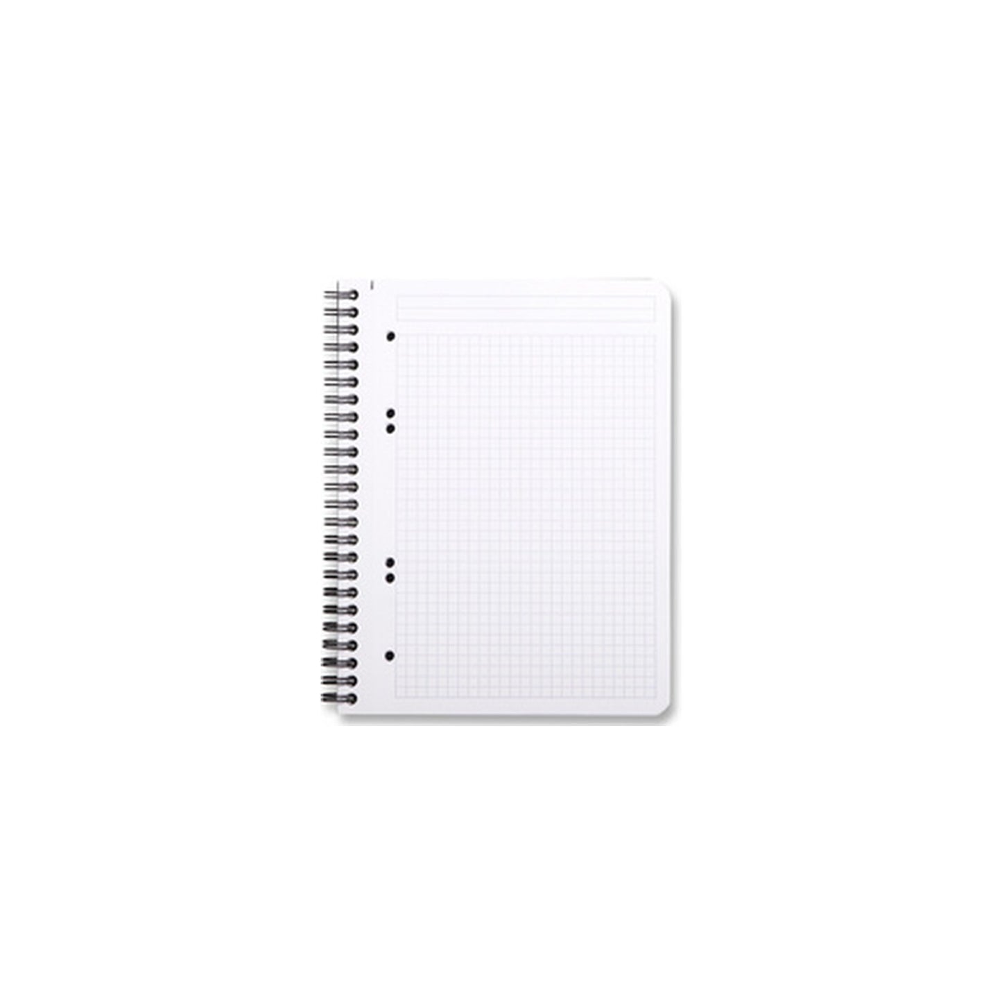 RHODIA Cahier à spirale "Note Book", A5, quadrillé 5x5, noir