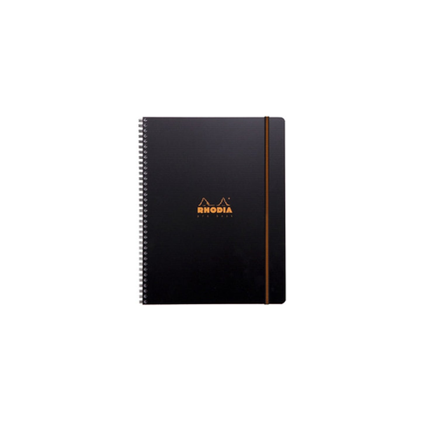 RHODIA Cahier à spirale "Pro Book", A4+, quadrillé, noir