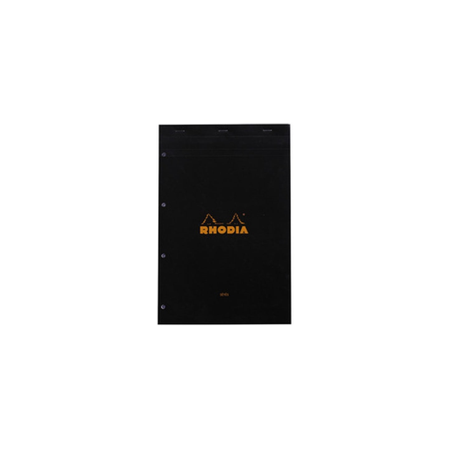 RHODIA Bloc agrafé No. 20, format A4+, Seyès, noir