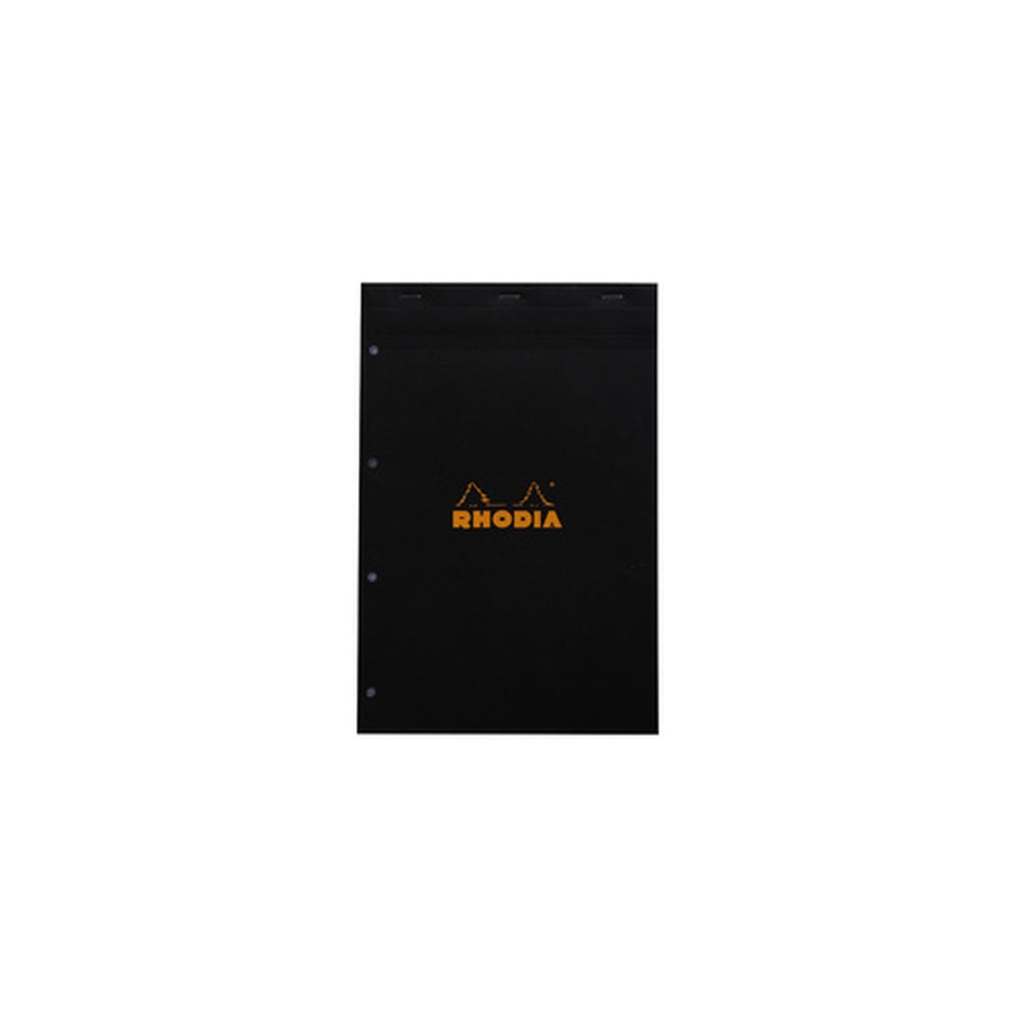 RHODIA Bloc agrafé No. 20, format A4+, quadrillé 5x5, noir
