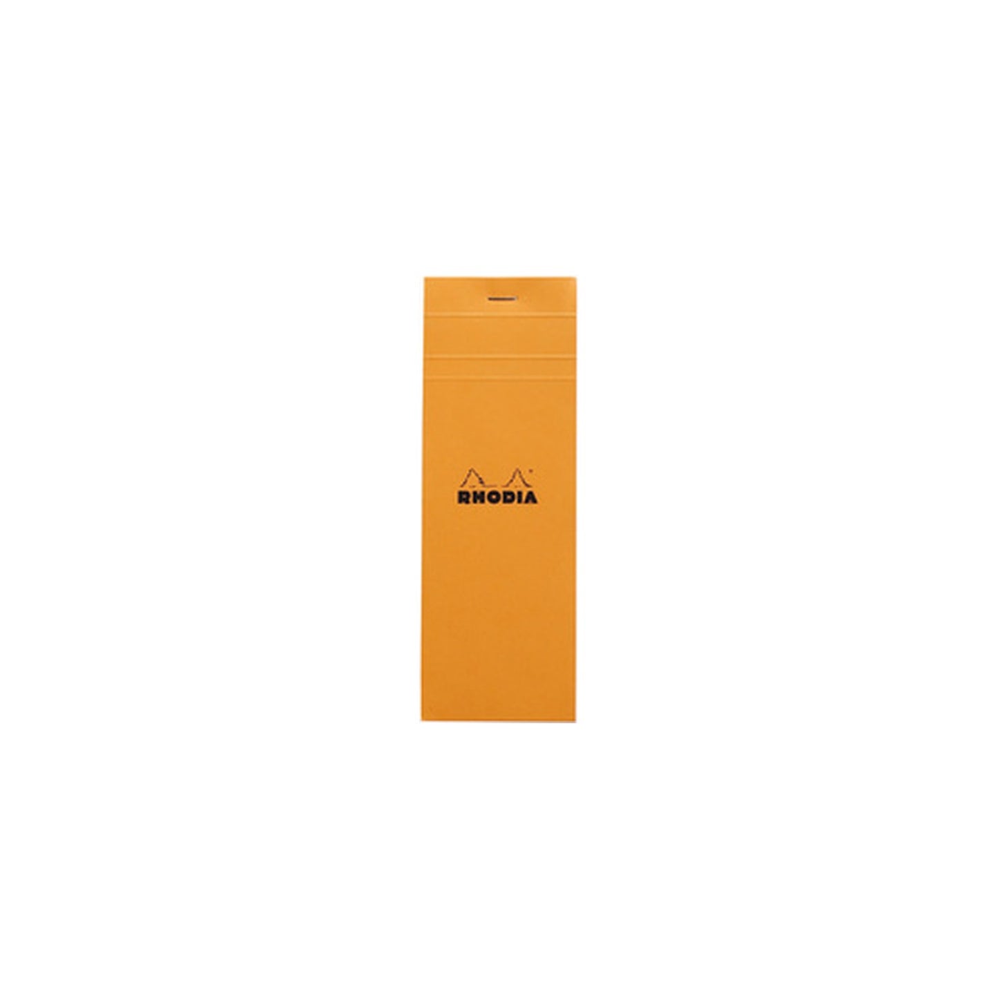 RHODIA Bloc agrafé No. 8, 74 x 210 mm, quadrillé 5x5, orange
