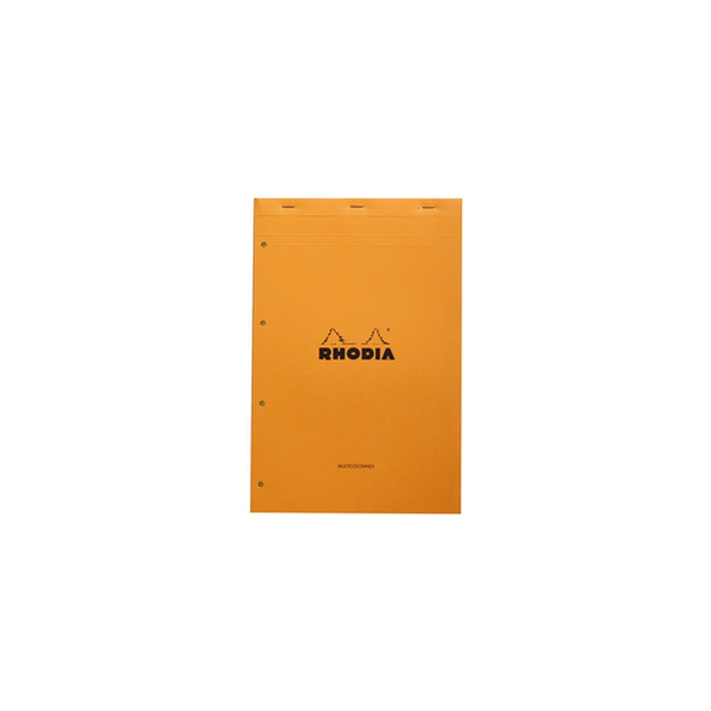 RHODIA Bloc Audit agrafé, 210 x 318 mm, 80 feuilles, orange