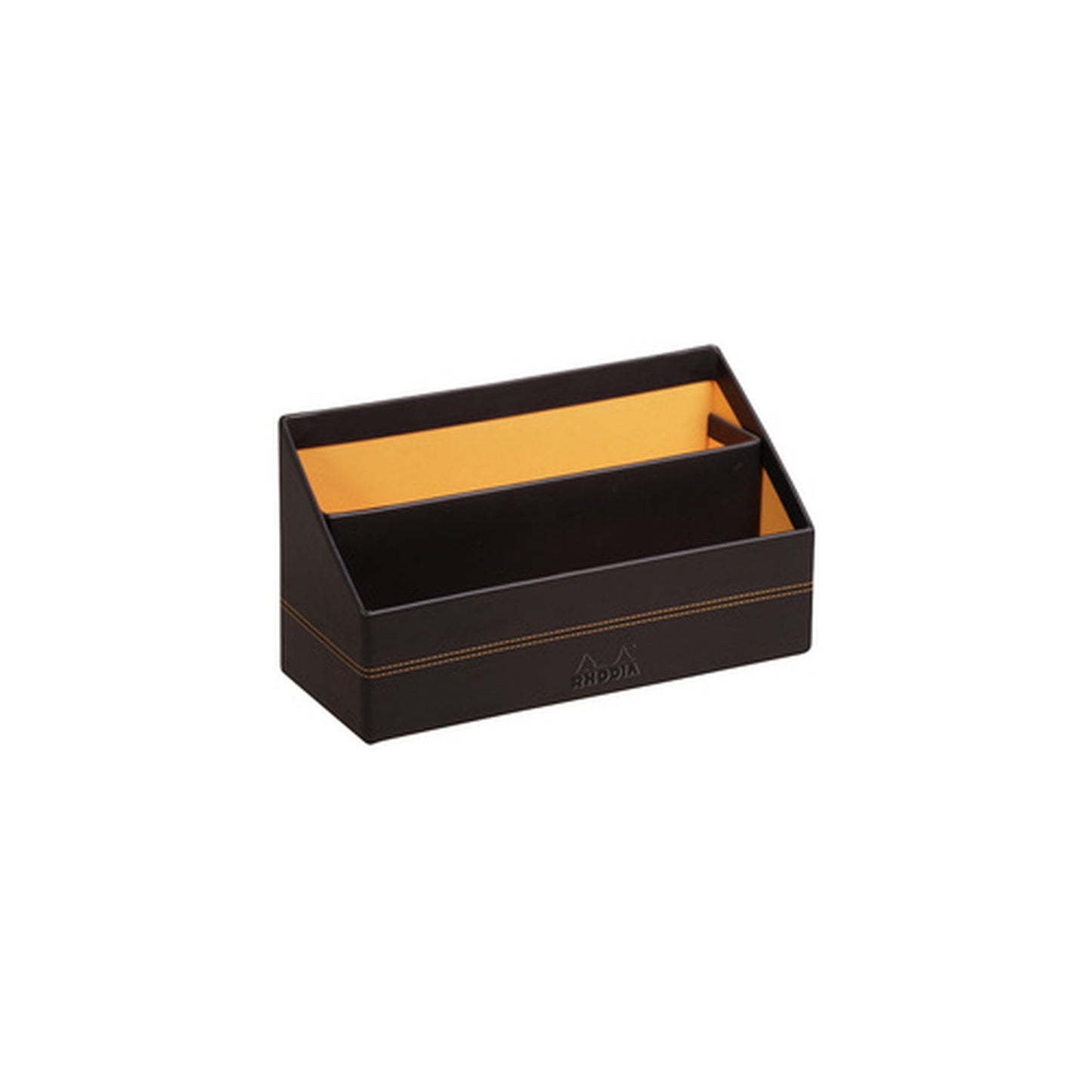 RHODIA Porte-courrier, en simili cuir, noir
