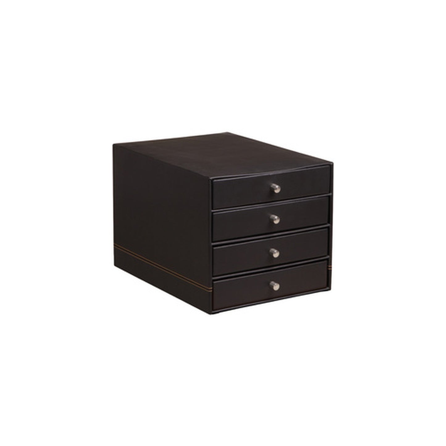 RHODIA Trieur 4 tiroirs, en simili cuir, noir