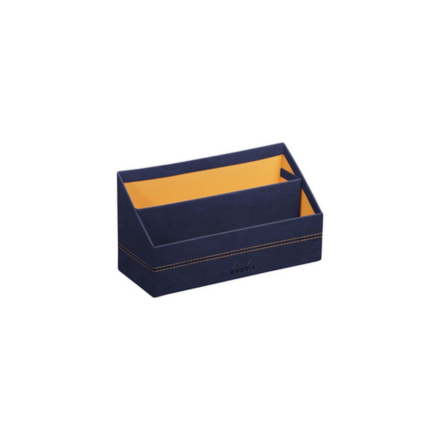 RHODIA Porte-courrier, en simili cuir, bleu nuit