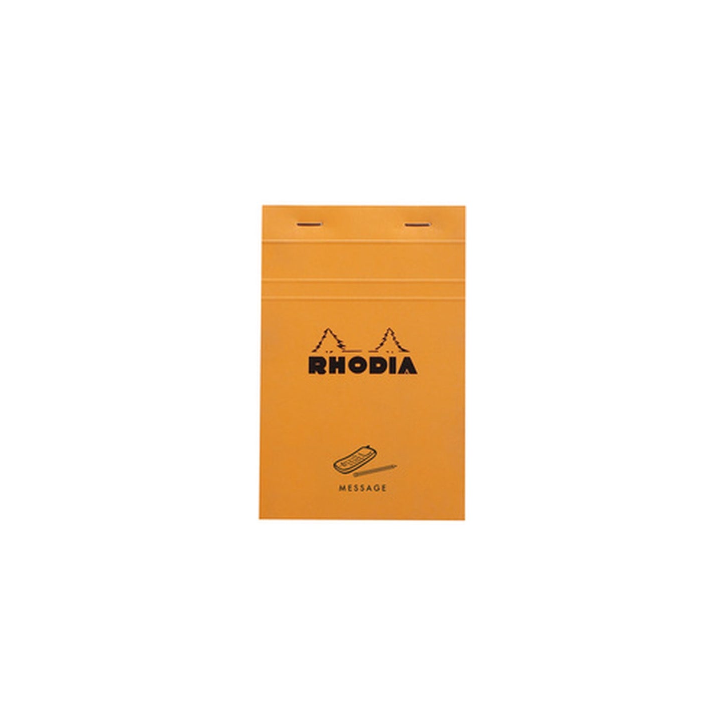RHODIA Bloc No.140 "MESSAGE", 110 x 170 mm, orange