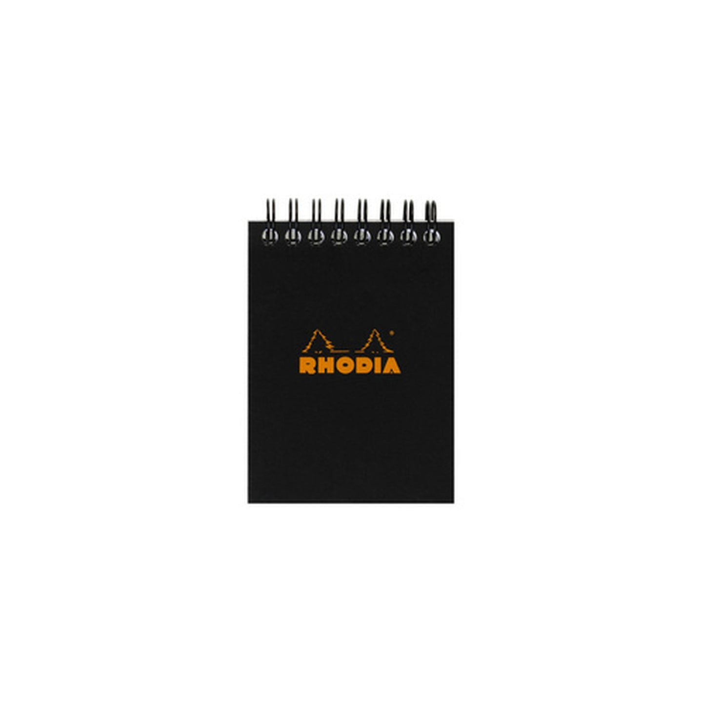 RHODIA Bloc spiralé No. 11, A7, quadrillé 5x5, noir