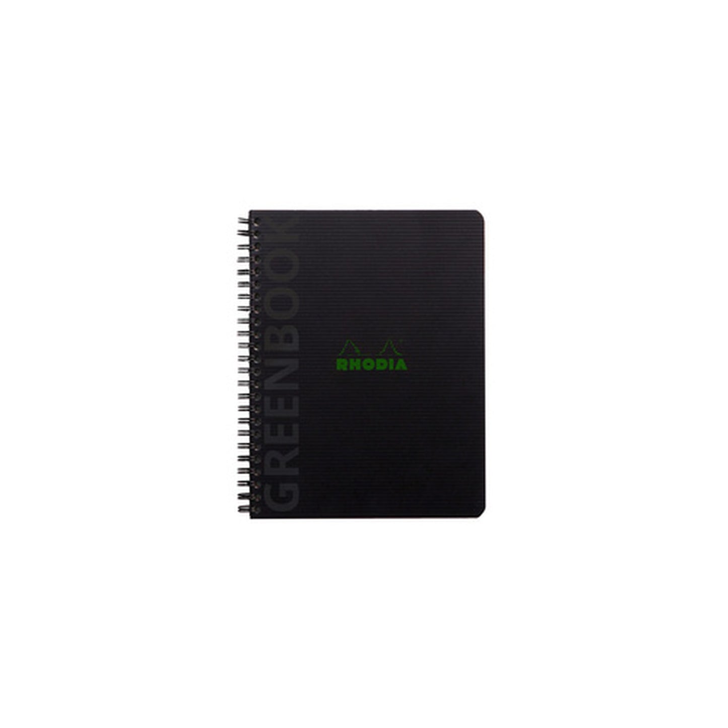RHODIA Cahier à spirale GREENBOOK, A5+, ligné, noir