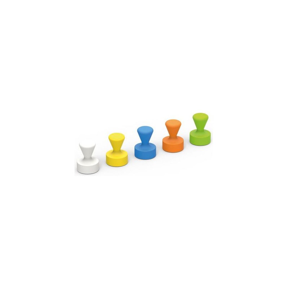 MAUL Aimant néodyme, quille, diamètre: 12 mm, couleurs