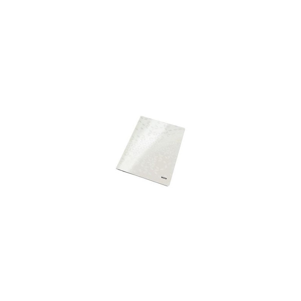 LEITZ Chemise à lamelle WOW, A4, en carton, blanc perle x10