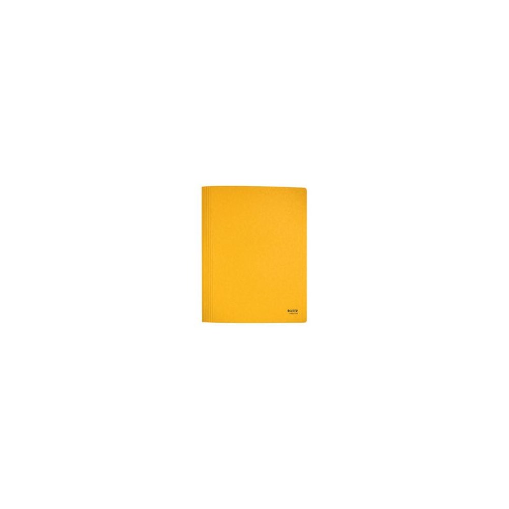 LEITZ Chemise à lamelle Recycle, A4, carton, jaune x10