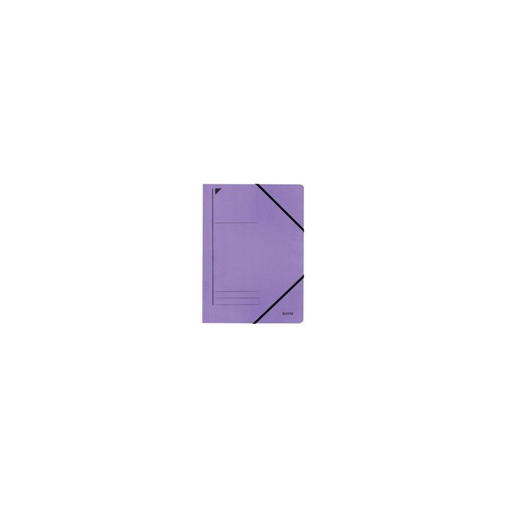LEITZ Chemise à élastique, format A4, carton, violet