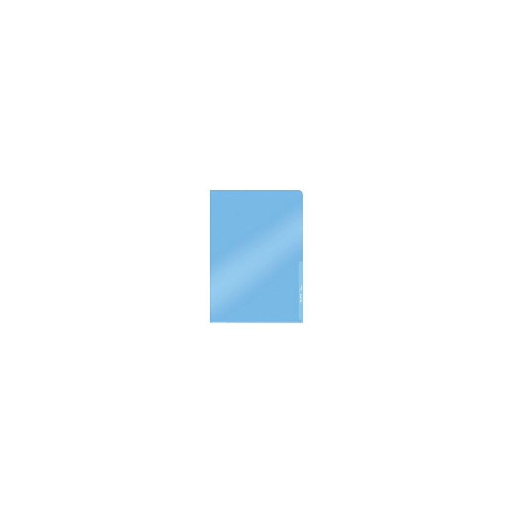LEITZ pochette transparente Premium, format A4, PVC, bleu,