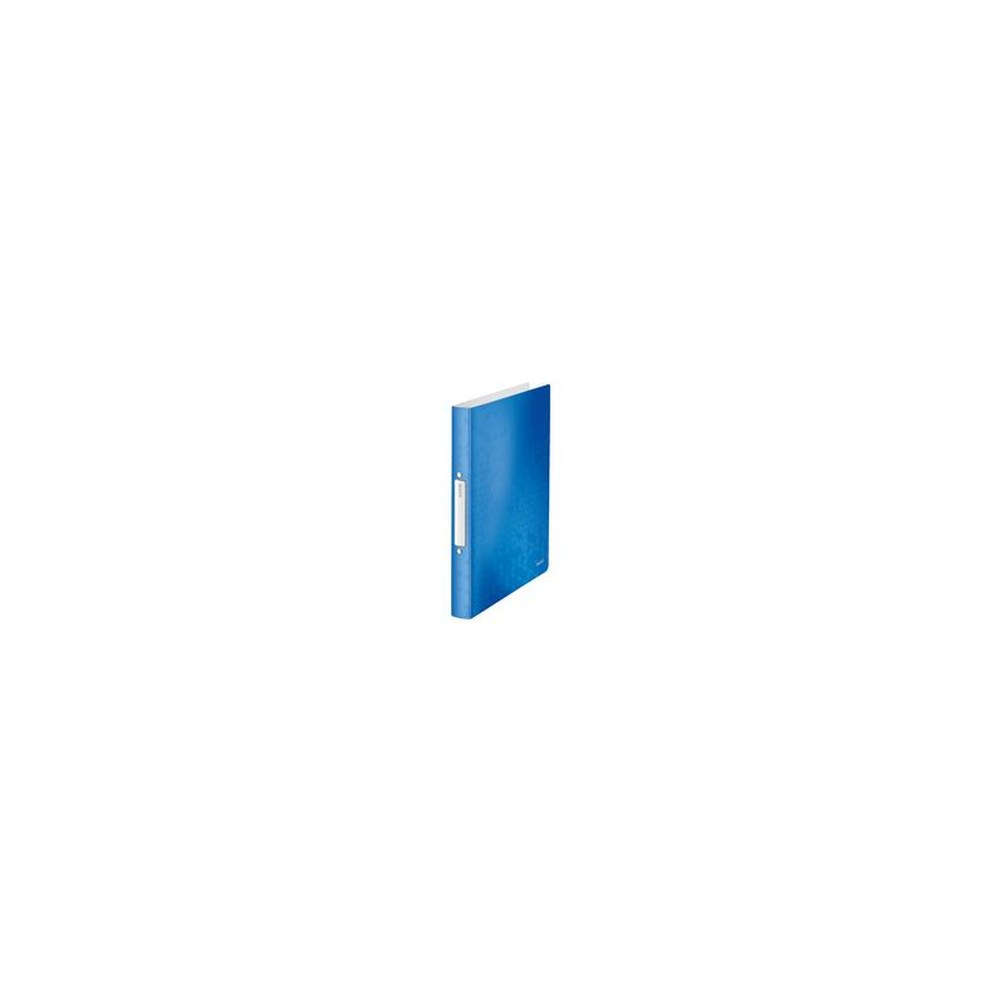 LEITZ Classeur à anneaux WOW, A4, PP, 2 anneaux, bleu