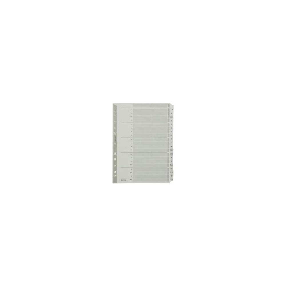LEITZ Intercalaires, mylar, carton, A-Z, A4, 20 touches,gris