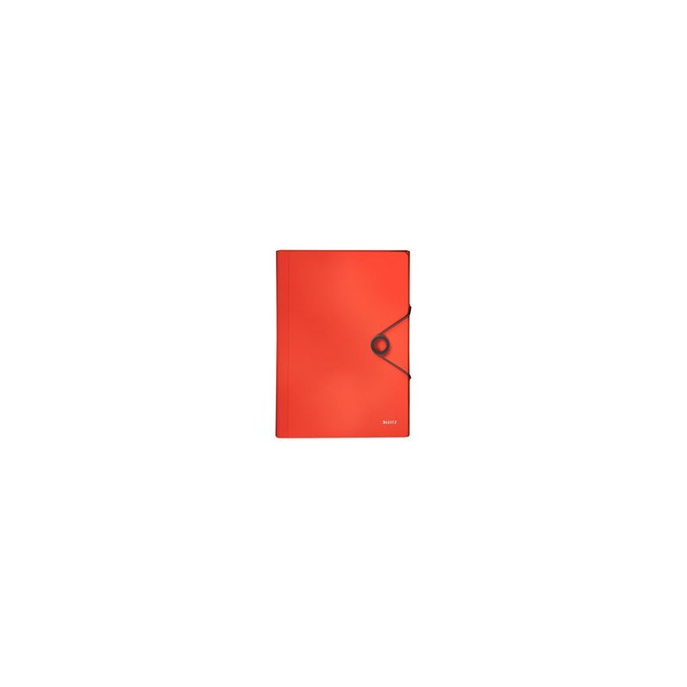LEITZ Trieur ménager Solid, A4, PP, 6 compartiments, rouge