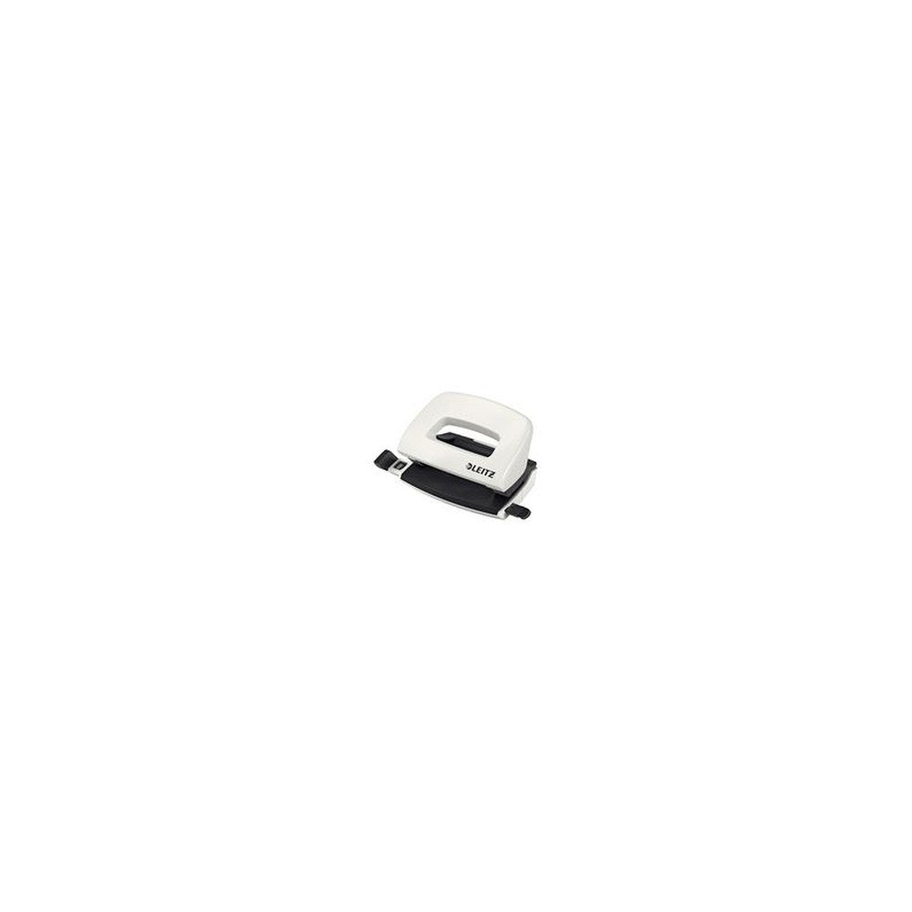 LEITZ Mini perforateur Nexxt 5060, en carton, blanc perle