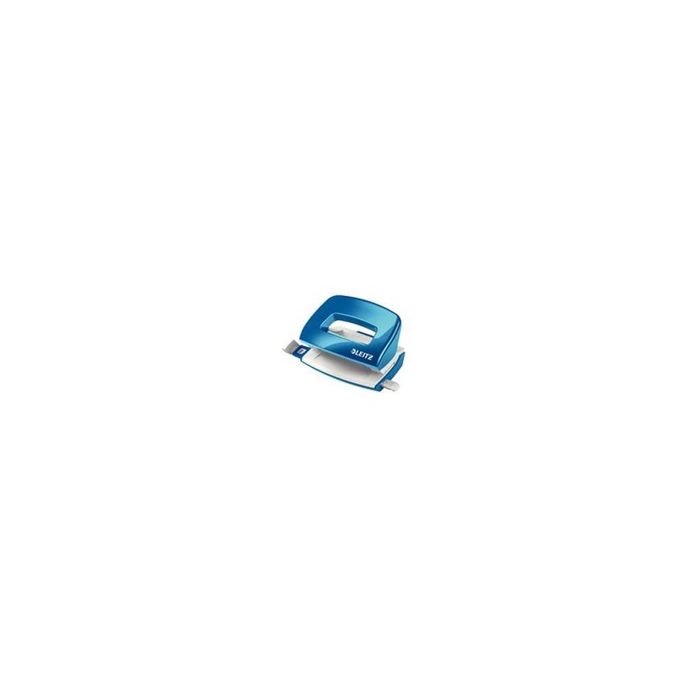 LEITZ Mini perforateur Nexxt 5060, en carton, bleu métallisé