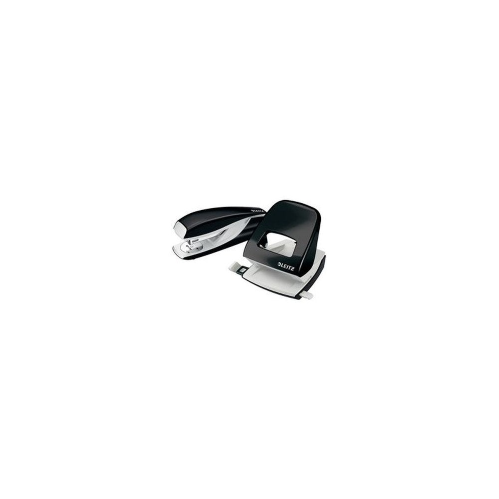 LEITZ Agrafeuse & perforateur Nexxt WOW, noir métallisé