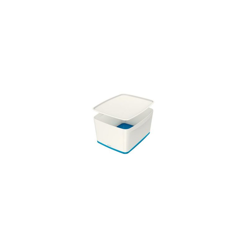 LEITZ Boîte de rangement My Box, 18 litres, blanc / bleu