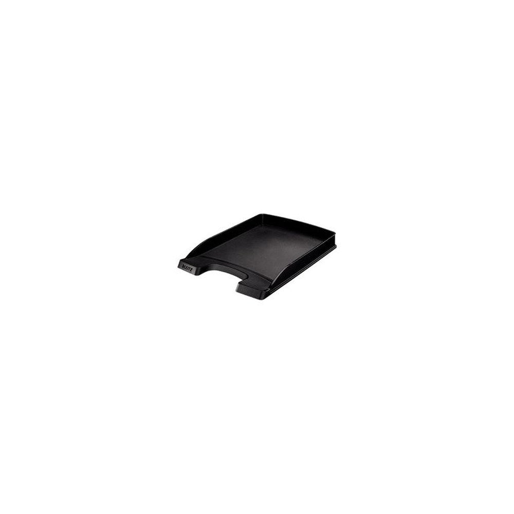 LEITZ Corbeille à courrier Plus plat, A4, polystyrène, noir